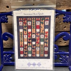 Snowman Row Quilt Pattern by Colorado Quilt Designs